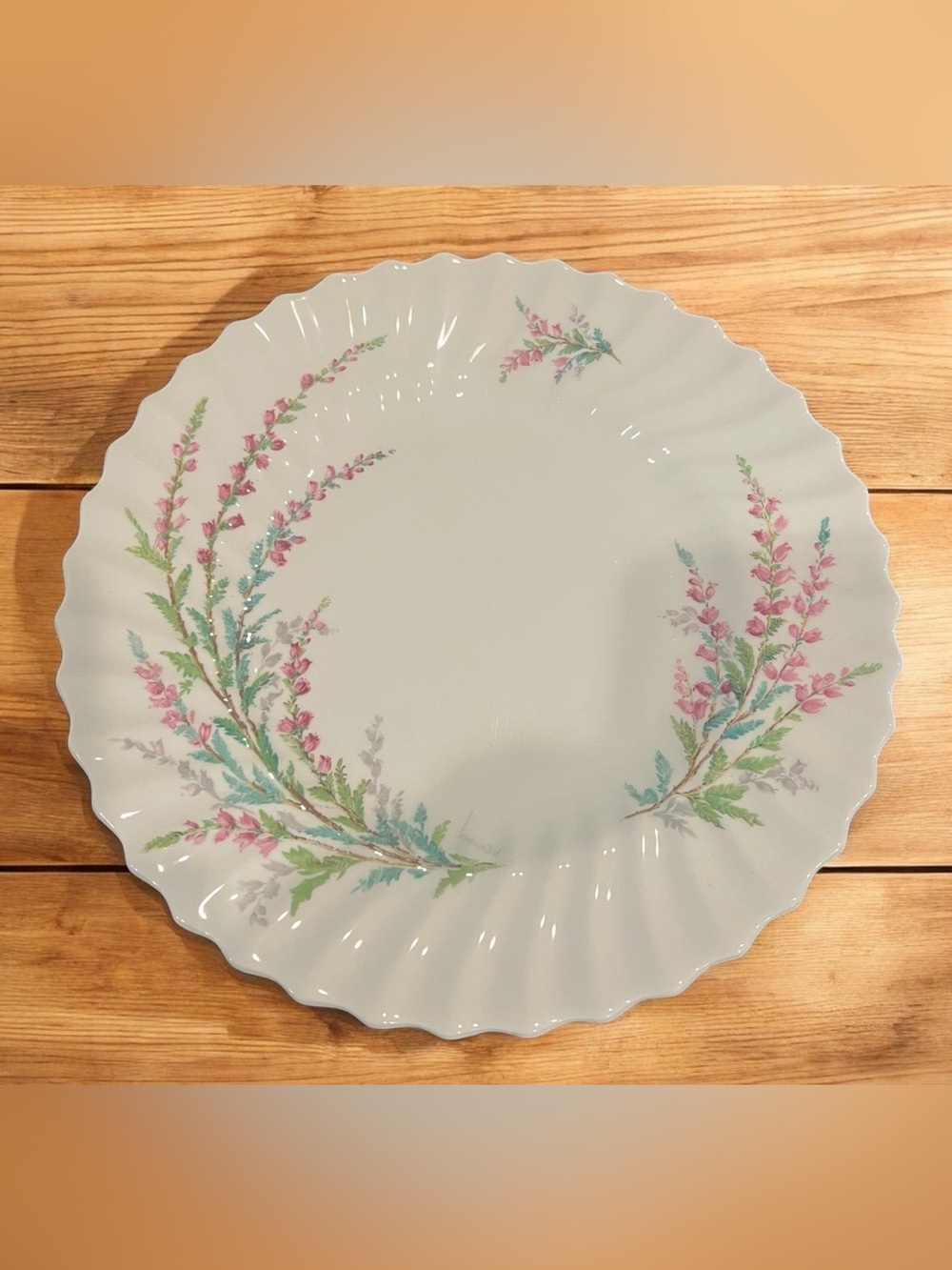 vintage Royal Doulton Bell Heather bone china 6" bread plate.